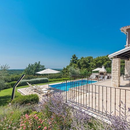 Villa Sterpazzi - Near Porec With Sea View, Private Jacuzzi, Sauna And Pool Вишнян Экстерьер фото
