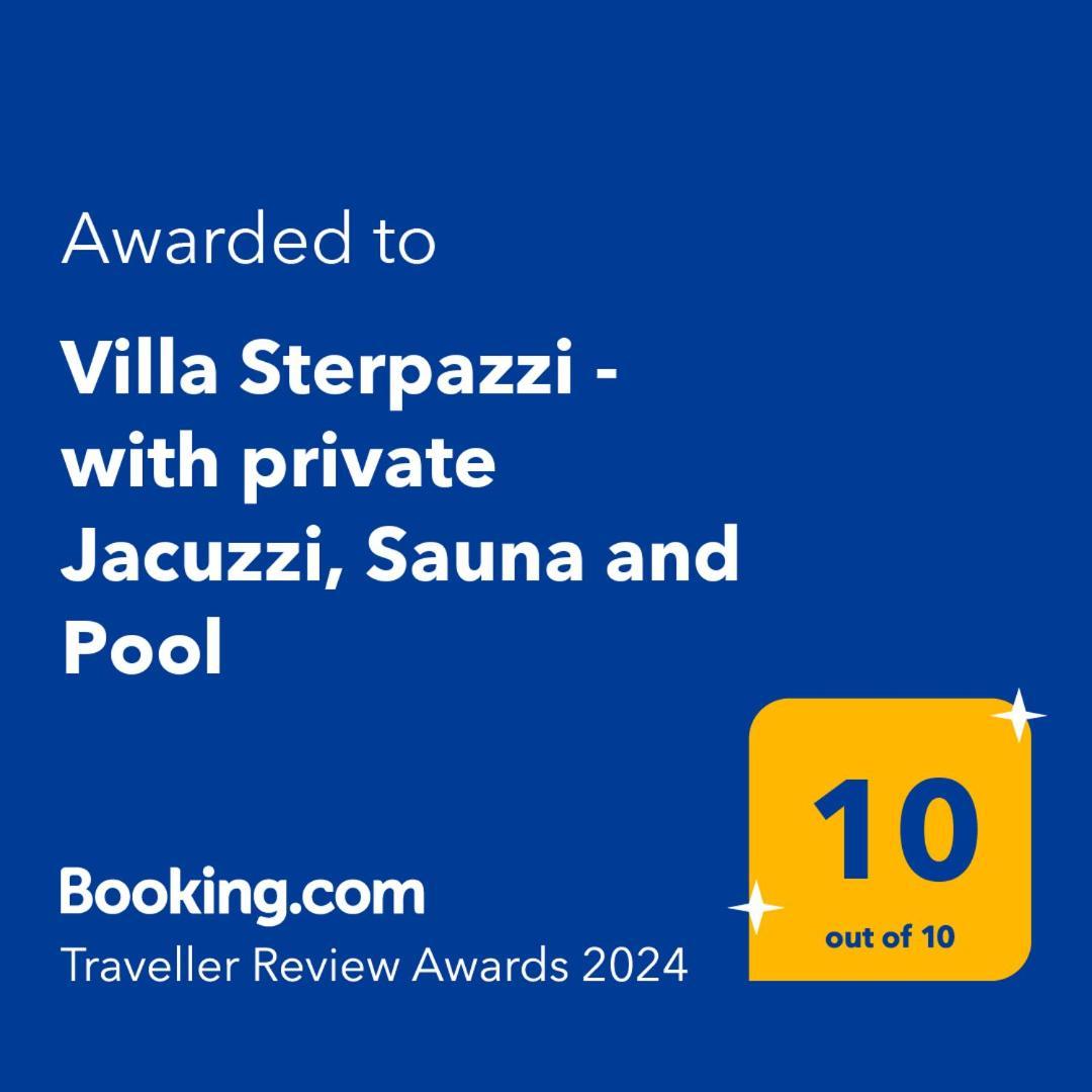 Villa Sterpazzi - Near Porec With Sea View, Private Jacuzzi, Sauna And Pool Вишнян Экстерьер фото
